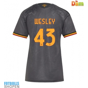 Billiga AS Roma Wesley Franca #43 Tredjeställ Dam 2026-27 Kortärmad